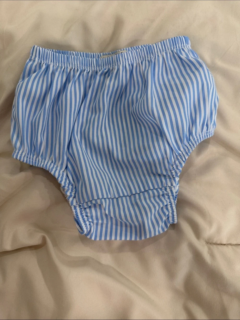 Habitual Blue and White Striped Ruffle Dress Set